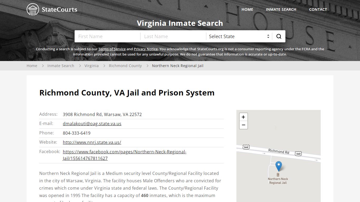 Northern Neck Regional Jail Inmate Records Search ...